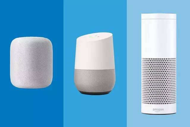 苹果HomePod 谷歌Google Home 亚马逊Amazon Echo